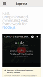 Mobile Screenshot of expressjs.com